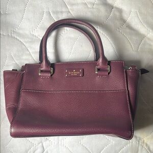 Kate Spade Purple Leather Handbag